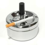 Smoke-King | Spinner Ashtray Polished Chrome | 9cm